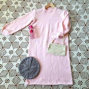 Pink Sweater Dress